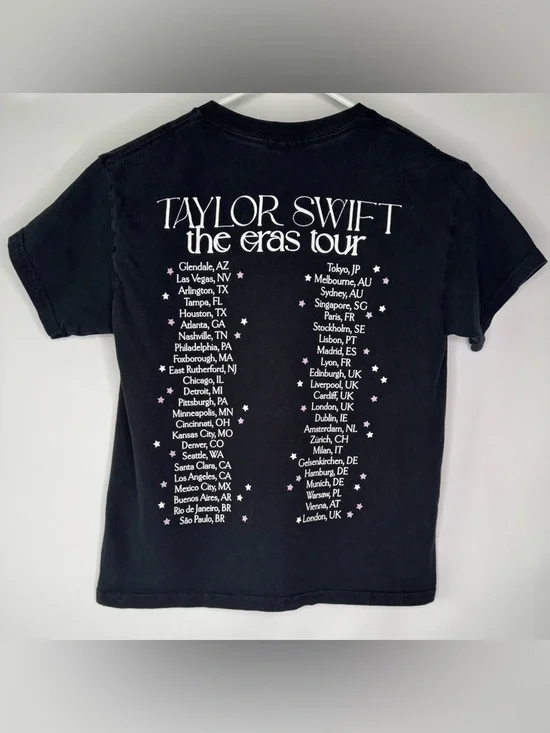 Taylor Swift The Eras Tour Concert Live Photo Stars Cotton Tee Shirt - Picture 3 of 10